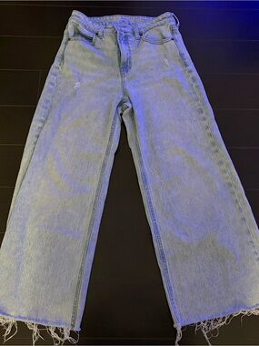 Light Blue Wide-Leg Jeans